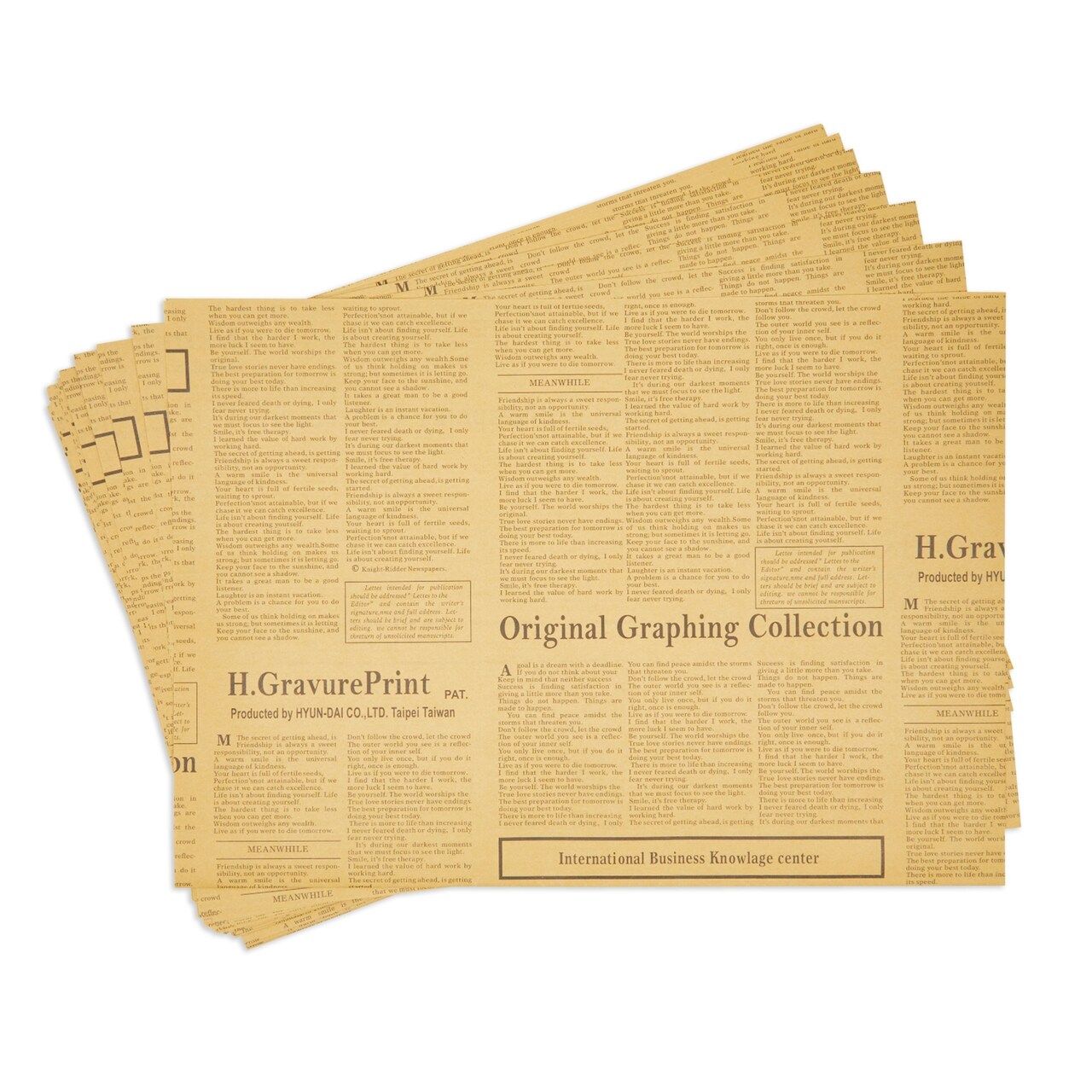 Juvale 12 Sheets of Kraft Paper - Vintage Newspaper Wrapping Paper - Brown Gift Wrap for Arts and Crafts, Bulletin Board Easel, DIY Projects (28 x 20 Inches)